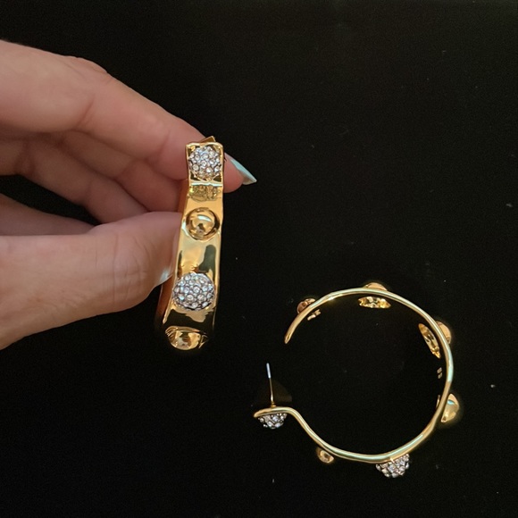 Alexis Bittar- Pave Studded Hoop Earrings - Picture 11 of 11